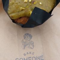 Pistachio cupcake at Kapa Café Brussels in Brussels