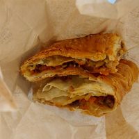 Olive tapenade & tomato pastries at Kapa Café Brussels in Brussels
