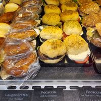 Focaccia sandwiches with eggplant at Furter in Aarau