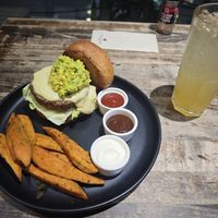 Burger at VEGANERIE Street - วงเวียนใหญ่ in Bangkok