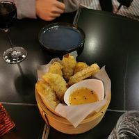 Pumpkin tempura at Shushuto Bar à Ramen + Tapas in Montreal
