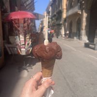 dark chocolate vegan gelato  at Cappadonia Gelati - Via Vittorio Emanuele in Palermo