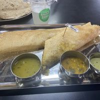 Mushroom dosai with potatoes  at Balaji Dosai in Kandy