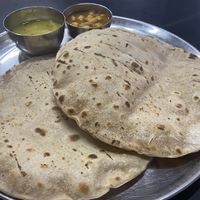 Chapathi with chickpea curry  at Balaji Dosai in Kandy