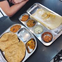 Poori Set and Masala Dosa at Balaji Dosai in Kandy