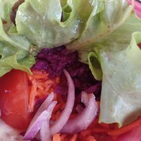 Vegan salad as a side at Brauhaus Kloster Machern in Bernkastel-kues