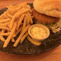 One of the 2 vegan options in the menu. Option 2 is a small side salad   at Brauhaus Kloster Machern in Bernkastel-kues