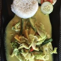 Mixed vegetable curry (not spicy, vegan)  at Achille Restobar in Moalboal