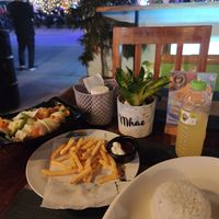Filipino meal at Achille Restobar in Moalboal