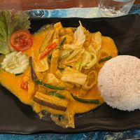 red thai mixed vegetables   at Achille Restobar in Moalboal