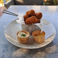 Vegan groentekroketjes at Pancake Restaurant Bergzicht (Pannenkoekenhuis Bergzicht) in Woudenberg