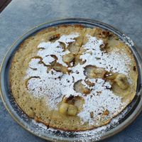 Pannenkoek met banaan at Pancake Restaurant Bergzicht (Pannenkoekenhuis Bergzicht) in Woudenberg