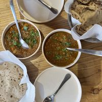 House Choley and Alo Mutter with 2 kinds of bread  at Neha Snacks in Leh