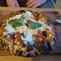 Vegetatian margherita at Metta Cafe in Leh