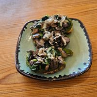 Apricot pesto, mushroom and tahini sauce. at Metta Cafe in Leh