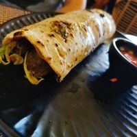 kebab with mushroom stuffing at Elevant in Tallinn