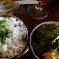 A vegan curry dish. at Elevant in Tallinn