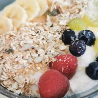 Yogurt bowl at La Aldea Cafe Bar in Conil De La Frontera