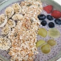 Chia bowl at La Aldea Cafe Bar in Conil De La Frontera