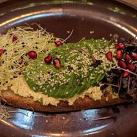 Avocado sourdough bread at Salvator Boutique Hotel in Prague