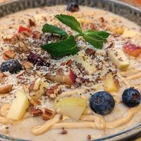 Warm porridge at Salvator Boutique Hotel in Prague