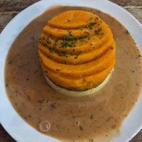 Vegan haggis at Makars Mash Bar - Edinburgh in Edinburgh