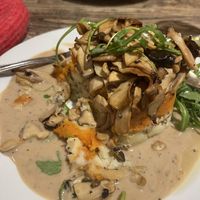 Mushrooms and mustard mash  at Makars Mash Bar - Edinburgh in Edinburgh