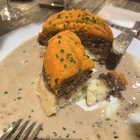 Vegan haggis  at Makars Mash Bar - Edinburgh in Edinburgh