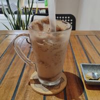 Chocolate frappé at Santa Foodies in Mexico City