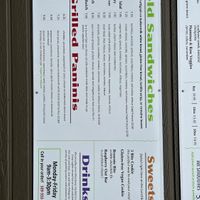 Lunchbox menu, pt B  at Lunchbox Cafe in Ellensburg