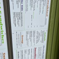 Lunchbox menu, pt A  at Lunchbox Cafe in Ellensburg