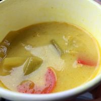 Mulligatawny vegetable soup, full of vegis and great tasting! at Lunchbox Cafe in Ellensburg