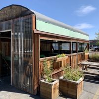 Seating areas at Lunchbox Cafe in Ellensburg