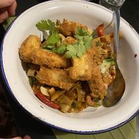  Sen yai pad namprik pao   at Pui's Thai Tapas in Madrid