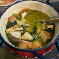 Curry Verde con tofu picoso y rico at Pui's Thai Tapas in Madrid