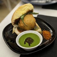 Aamchi Vada Pav (vegan) at Padharo in Southampton
