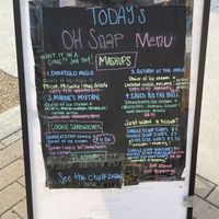 Menu 5/22/24  at Oh Snap! Ice Cream in Bentonville