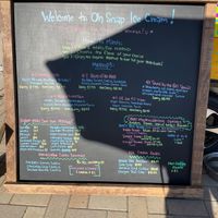 Menu.  at Oh Snap! Ice Cream in Bentonville
