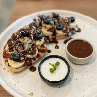 Sweet waffles  at Kia Ora Café in Koh Phangan