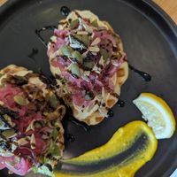 Mushroom croffle at Kia Ora Café in Koh Phangan