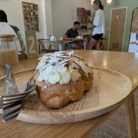 Almond croissant at Kia Ora Café in Koh Phangan