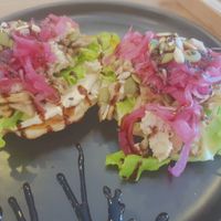 Mushroom croffles at Kia Ora Café in Koh Phangan