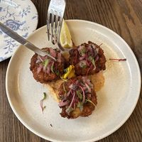 “Crab” Cakes #Veganuary at Blossom & Root Kitchen in Danville