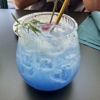 Mermaid Mocktail  at Blossom & Root Kitchen in Danville