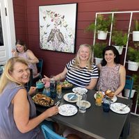 Buffalo Sando, Chilaquiles, and Mushroom Steak Sandwich.   So happy to have an amazing upscale vegan restaurant in the area.  Best staff, everyone is so happy and helpful.    at Blossom & Root Kitchen in Danville