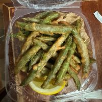 Green bean tempura at Blossom & Root Kitchen in Danville
