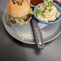 Smash Burger  at Blossom & Root Kitchen in Danville