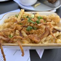 Secret menu item loaded mac n cheese - very good and a generous portion!  at Blossom & Root Kitchen in Danville