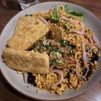 Mexican bowl with added tofu   at Hotel Royal in Torrensville