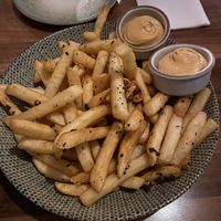 Truffle fries  at Hotel Royal in Torrensville